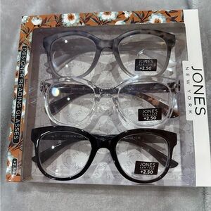 Jones New York Designer Reading Glasses Set +2.50
